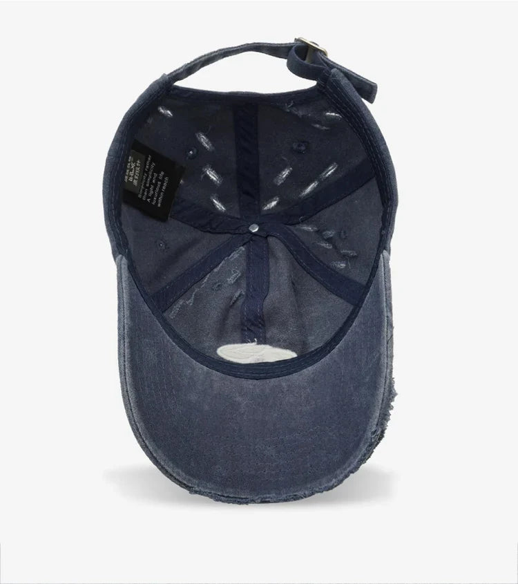 Letter Embroidery Peaked Cap