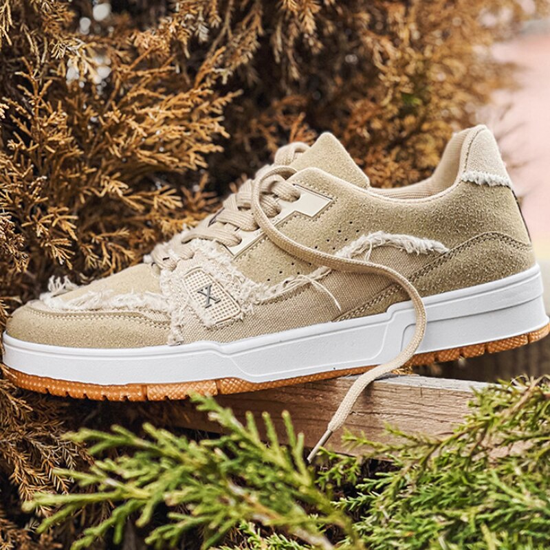 Retro Stitching Denim Shoes