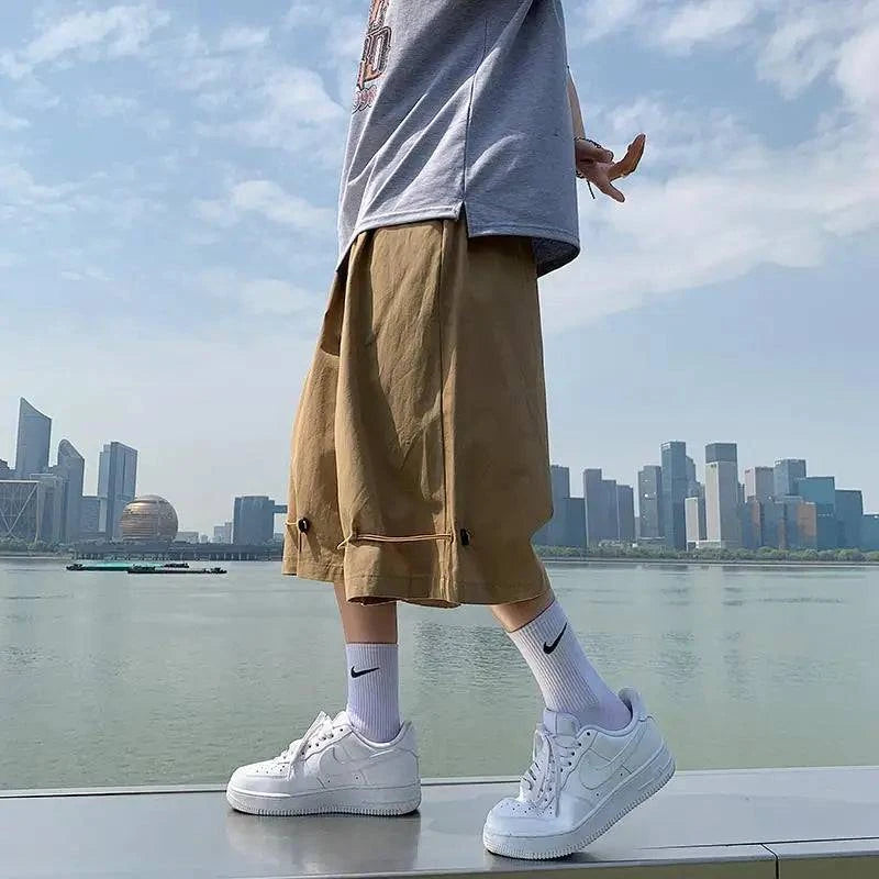 Lightweight Casual Knee-Length Cargo Jorts