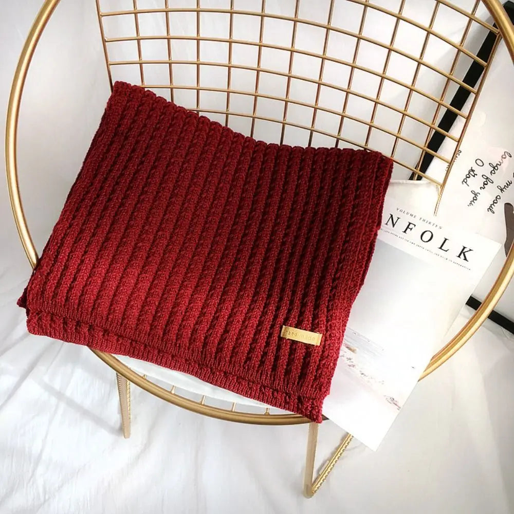 Knitted Solid Color Scarves