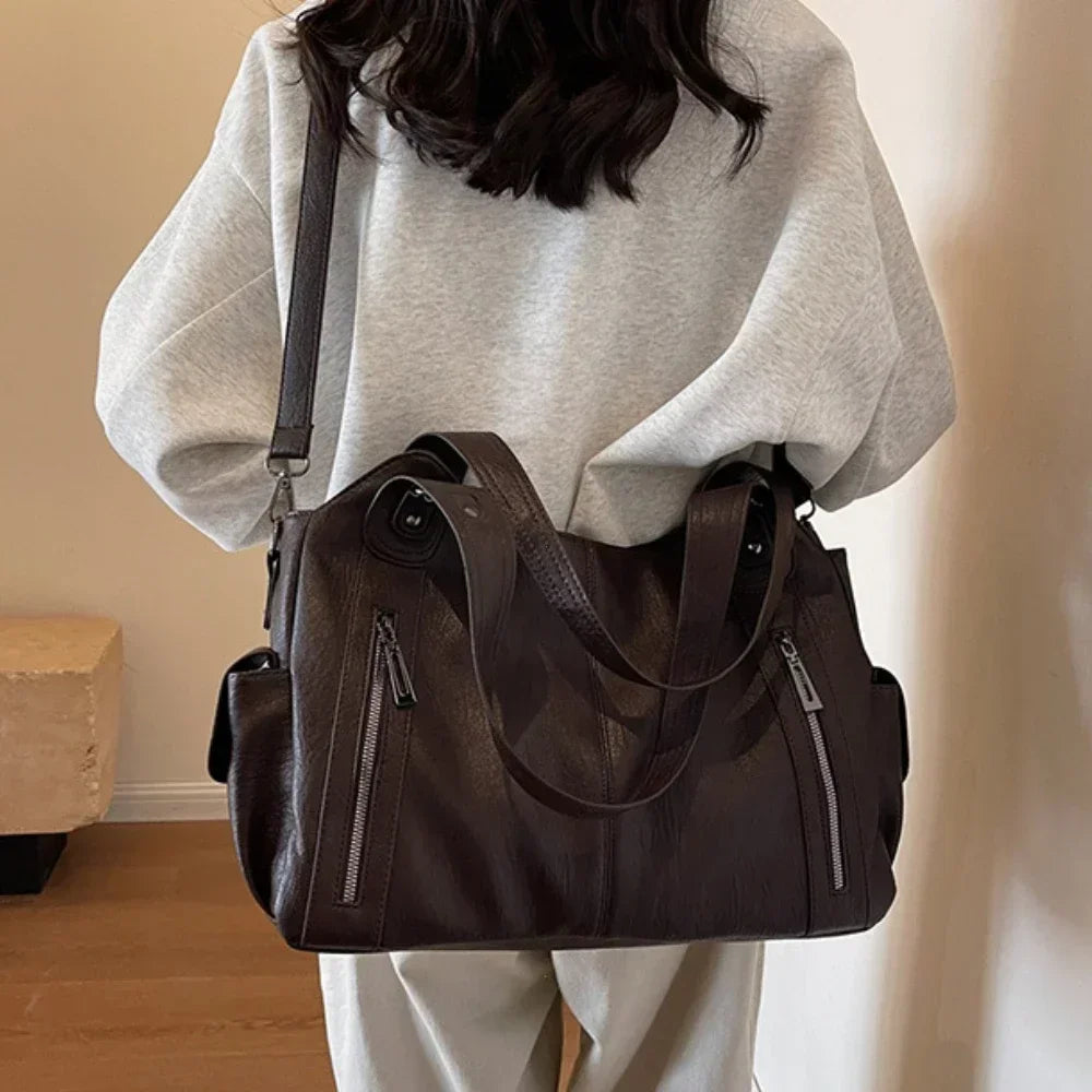 Leather Focus Handbag
