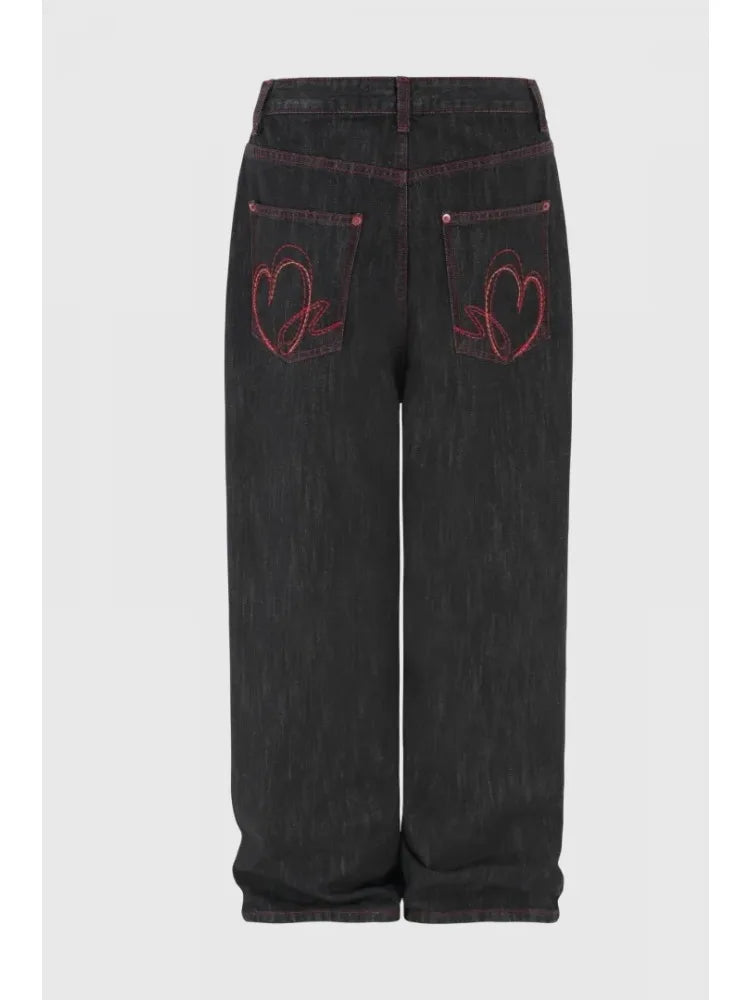 Vintage Punk Baggy Denim Jeans