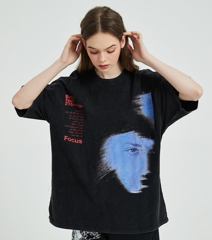 "Focus" Bazzi Washed T-shirt
