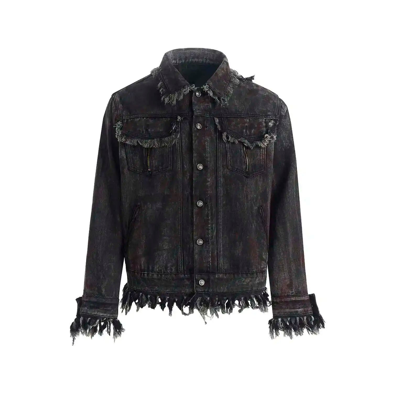 Premium with Raw Edge Denim Jacket