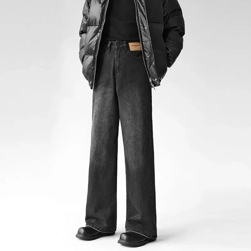 Men's Casual High Waist Fit Denim Jeans