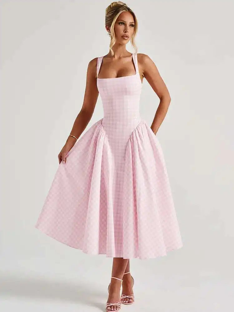 Strapless Vintage Maxi Dress