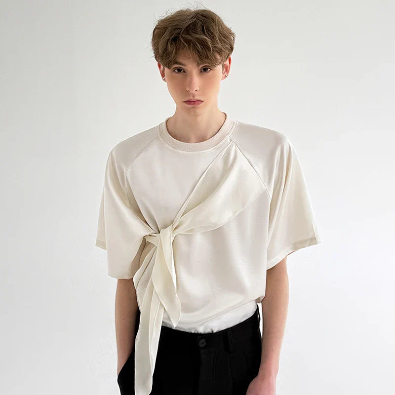 Hoogwaardig gepersonaliseerd lint patchwork T-shirt