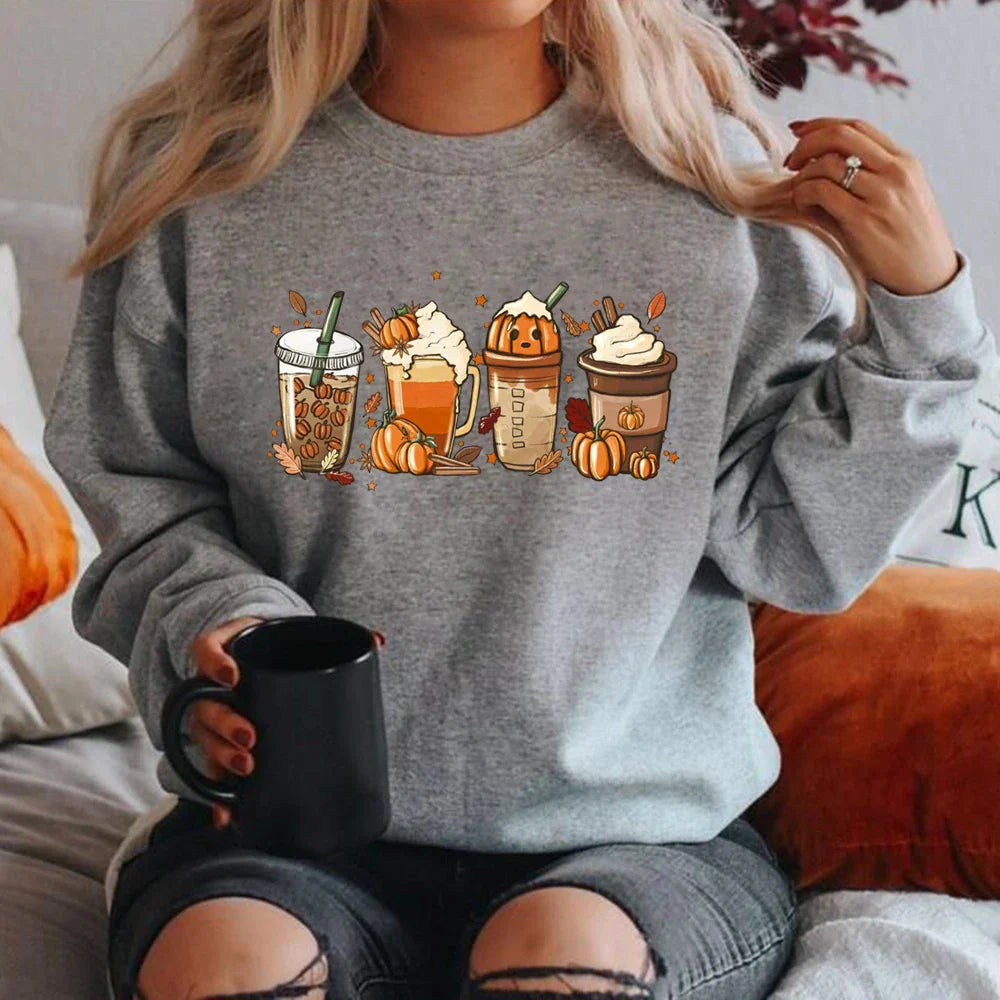 Autumn Drinks Cozy Sweatshirt