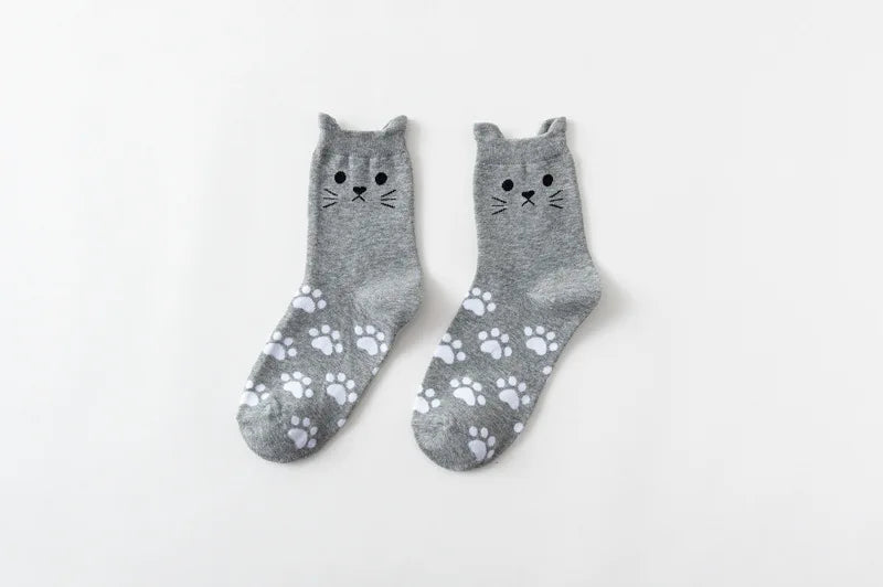 Sweet Cat Ears Cartoon Cotton Socks