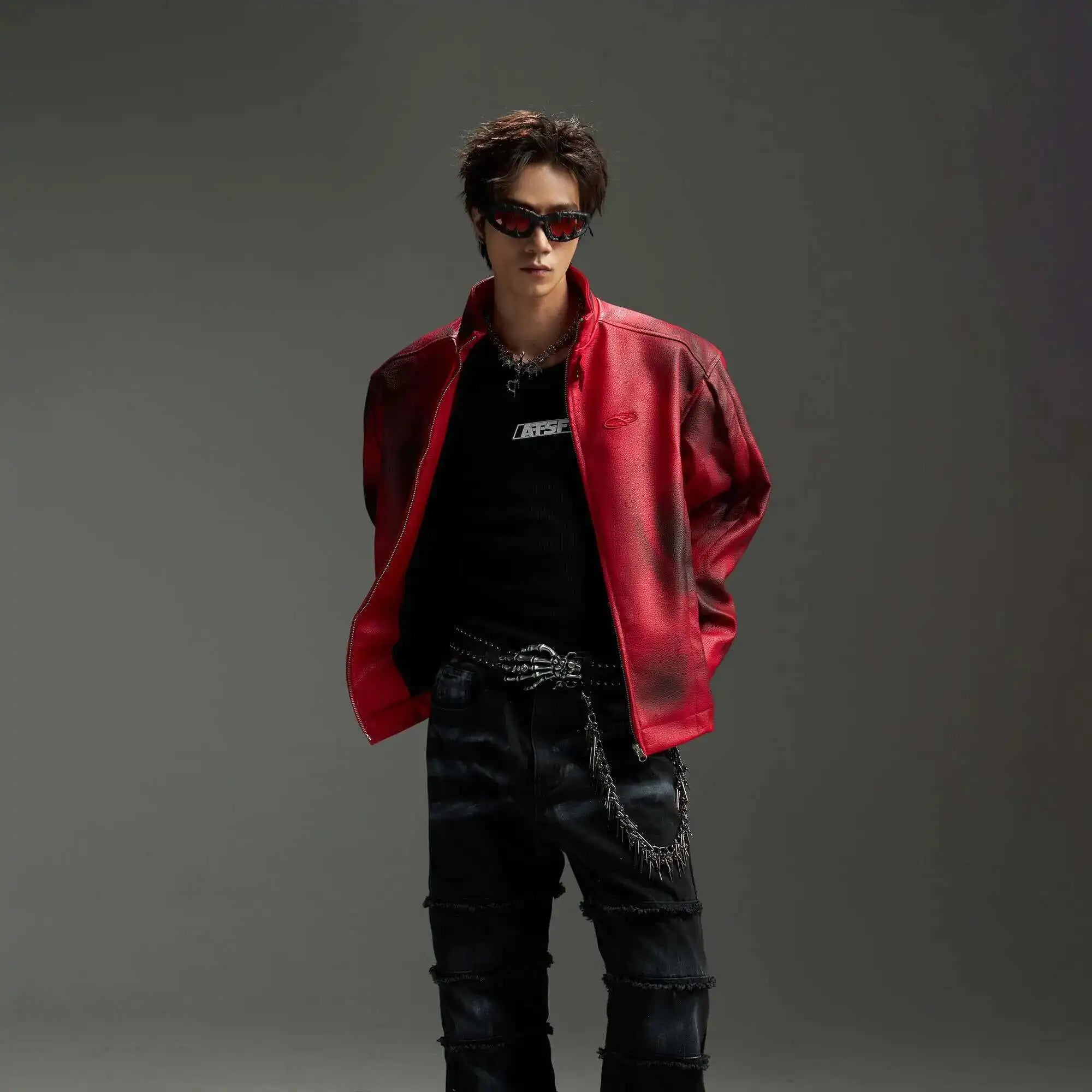 Men Retro Luxury Vintage Leather Jacket