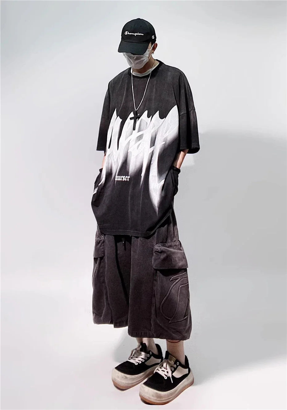 Vintage Streetwear Oversized Punk Print T-Shirt