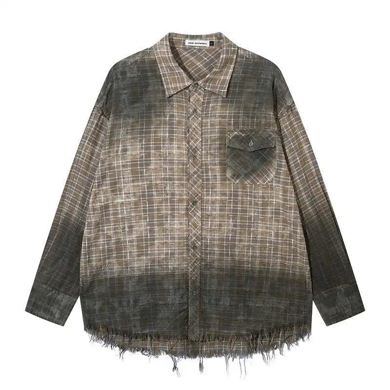 American Style Gradient Washed High Street Shirt