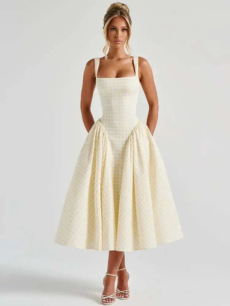 Strapless Vintage Maxi Dress