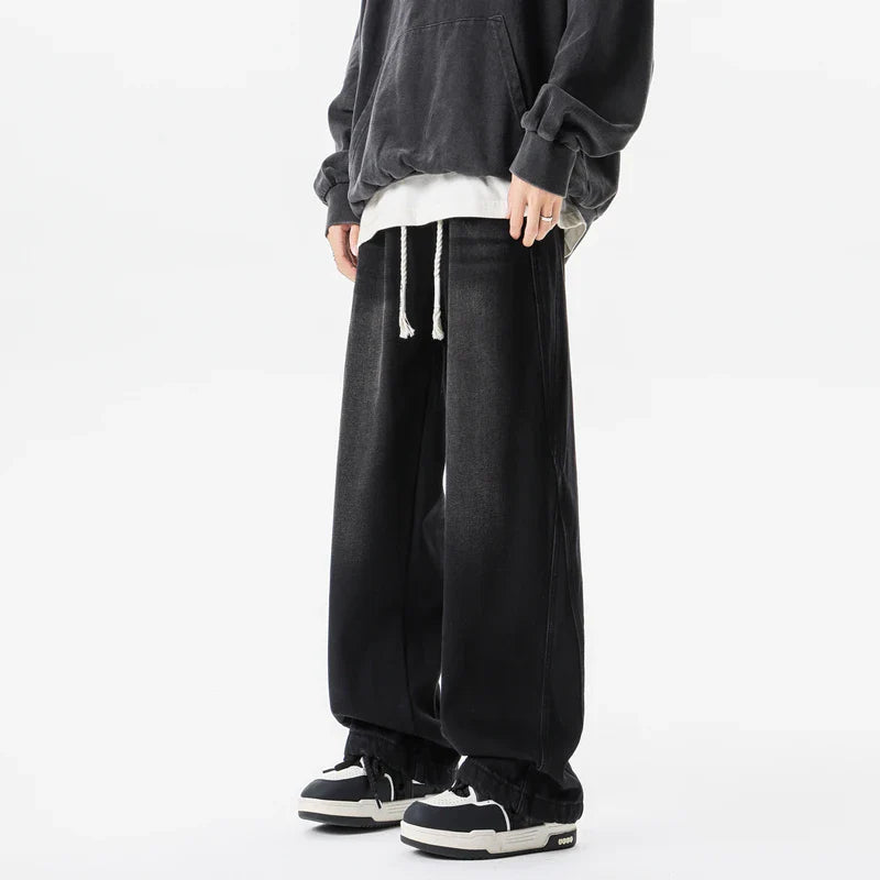 Retro Casual Loose Wide Leg Jeans
