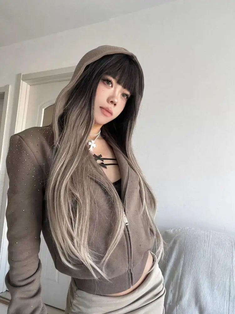 Women Cozy Handsome Zip-Up Sweatshirt