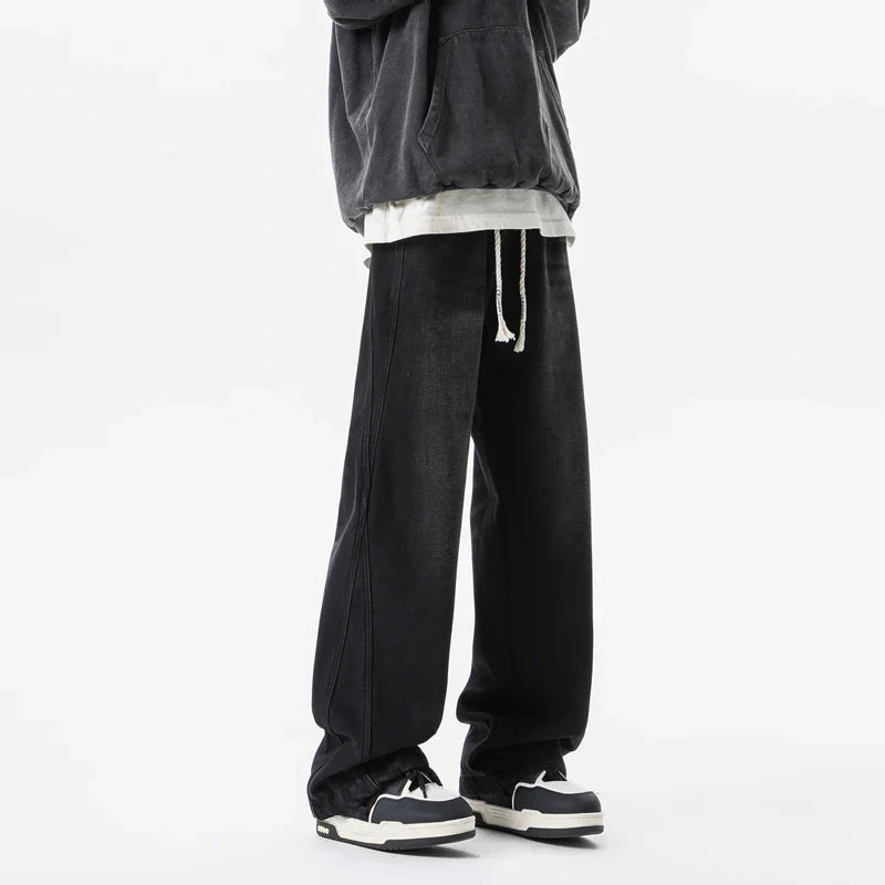 Retro Casual Loose Wide Leg Jeans