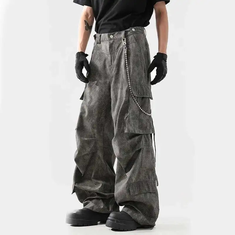Chic Pleated Cargo Pants