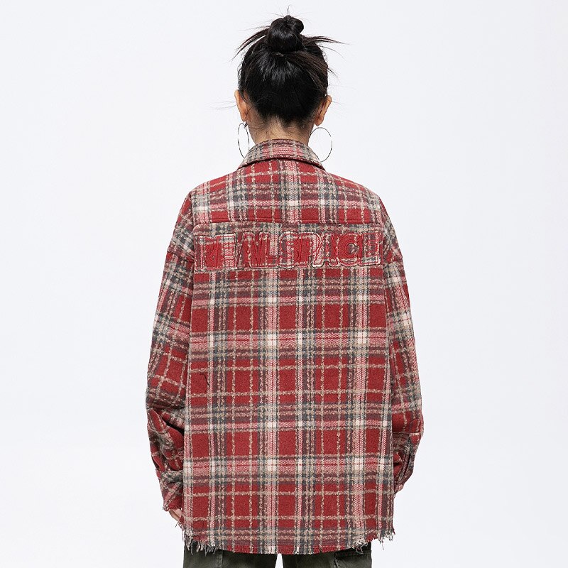 Loose Plaid Shirt