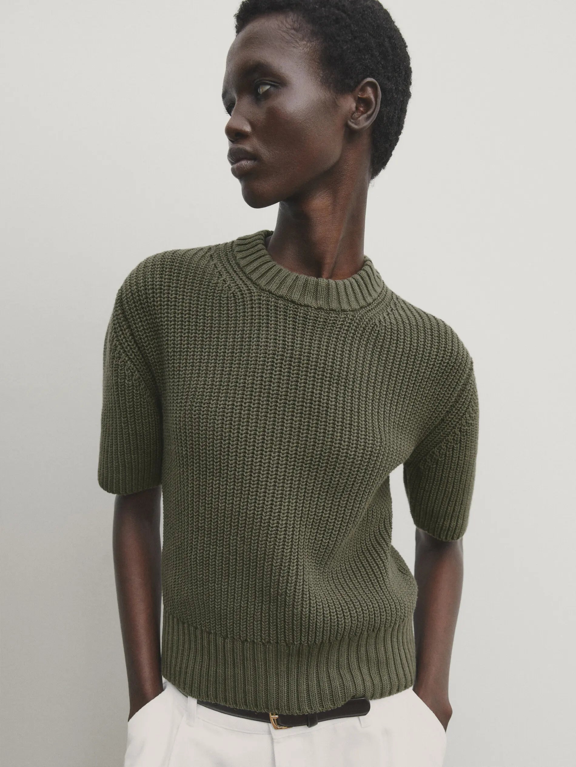 Women Vintage Ethereal Spring Style Crew Neck Sweater