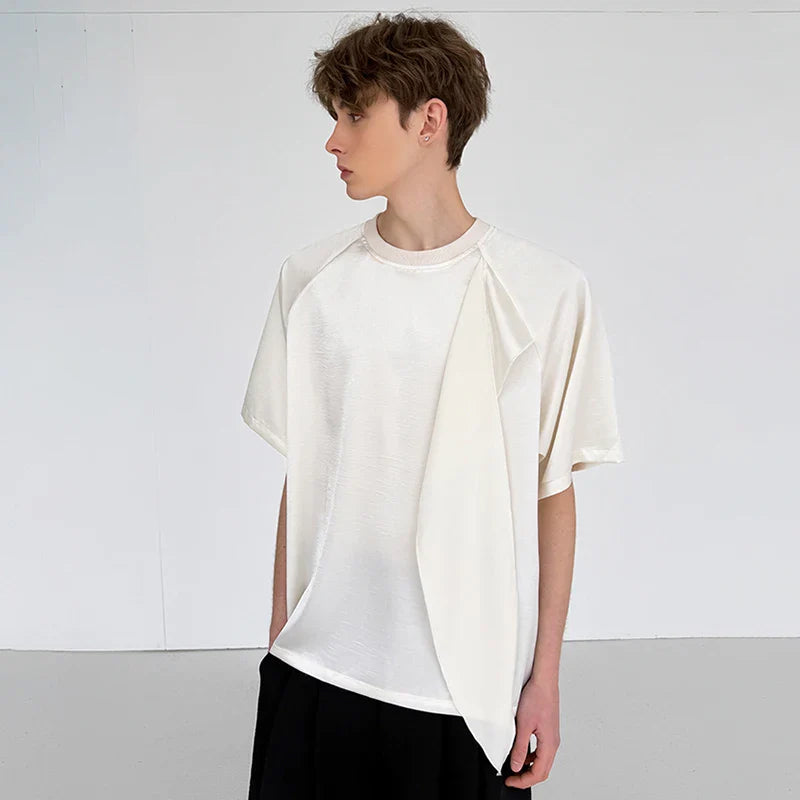 Hoogwaardig gepersonaliseerd lint patchwork T-shirt