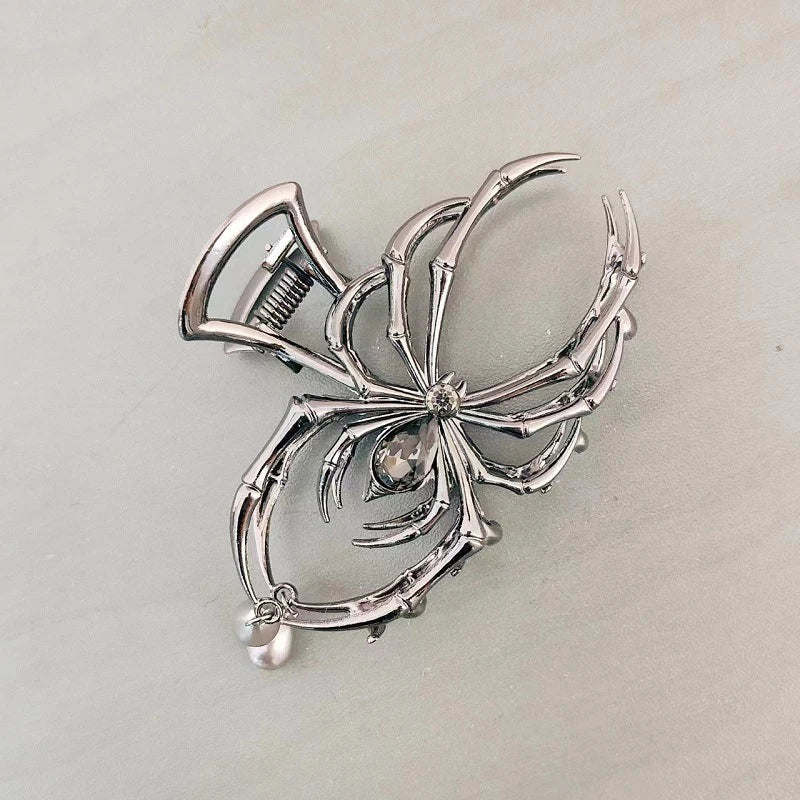Gothic Sweet Black Spider Hair Claw Clips