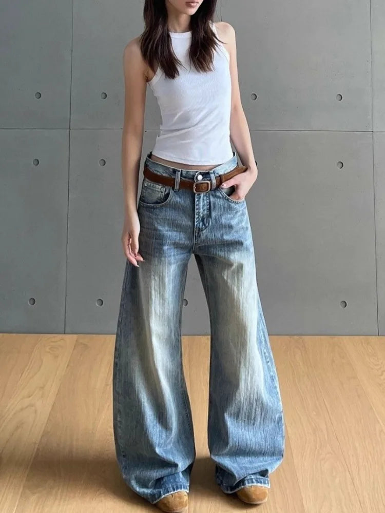 American Eclectic Vintage Washed Denim Jeans