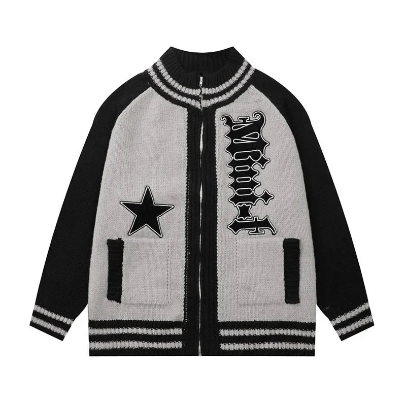 American Vintage Retro Knitted Oversized Cardigan