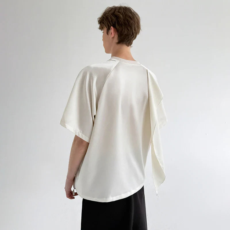 Hoogwaardig gepersonaliseerd lint patchwork T-shirt