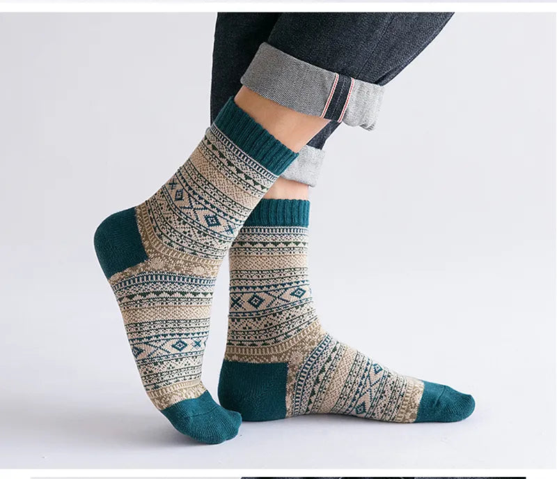 Thick Wool Retro Socks