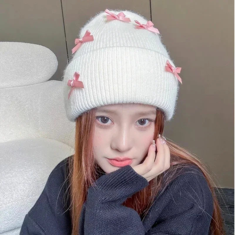 Rabbit Fur Knitted Beanie