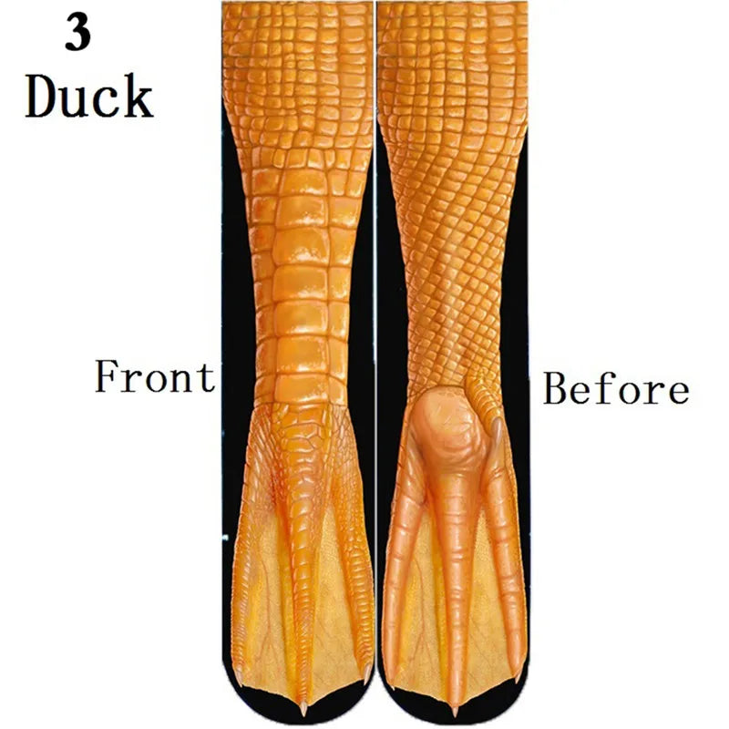 Funny Animal Paw Tiger Leg Socks