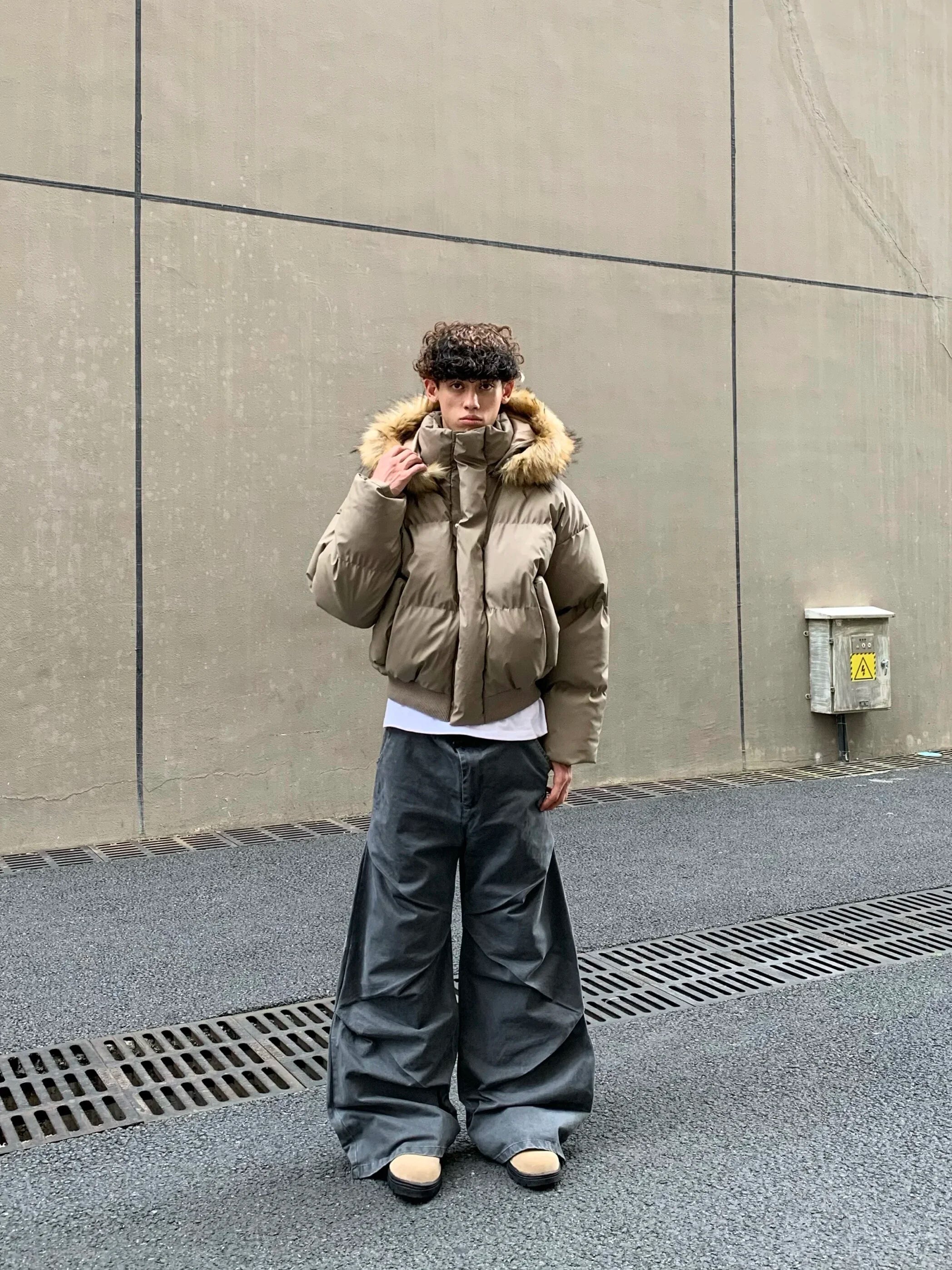 Winter Cool Parkas Removable Hat Boomber Jacket