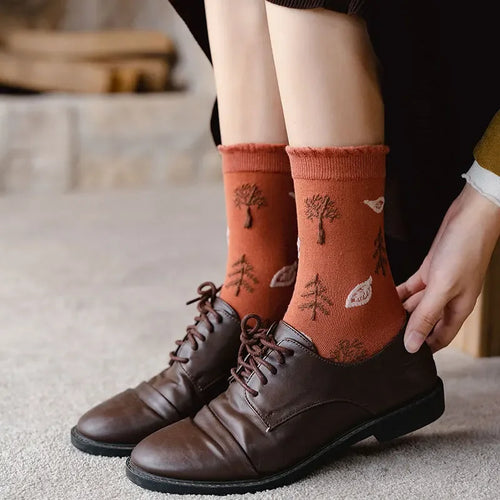 Calcetines florales con estampado de dibujos animados Kawaii. - HP / 34-39 euros