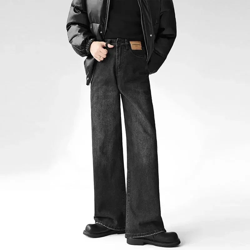 Men's Casual High Waist Fit Denim Jeans