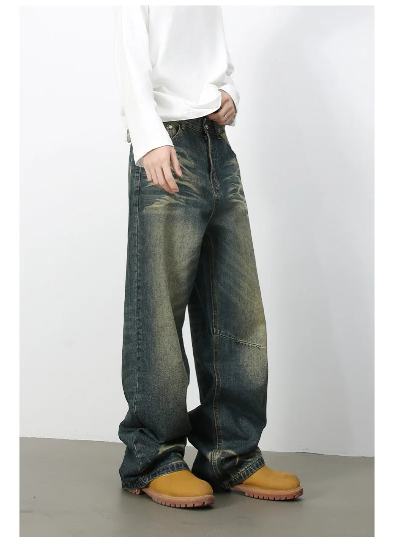 High-end Baggy Denim Wide Leg Jeans
