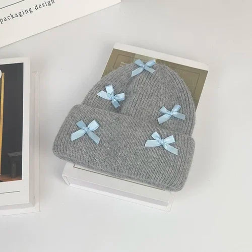 Rabbit Fur Knitted Beanie