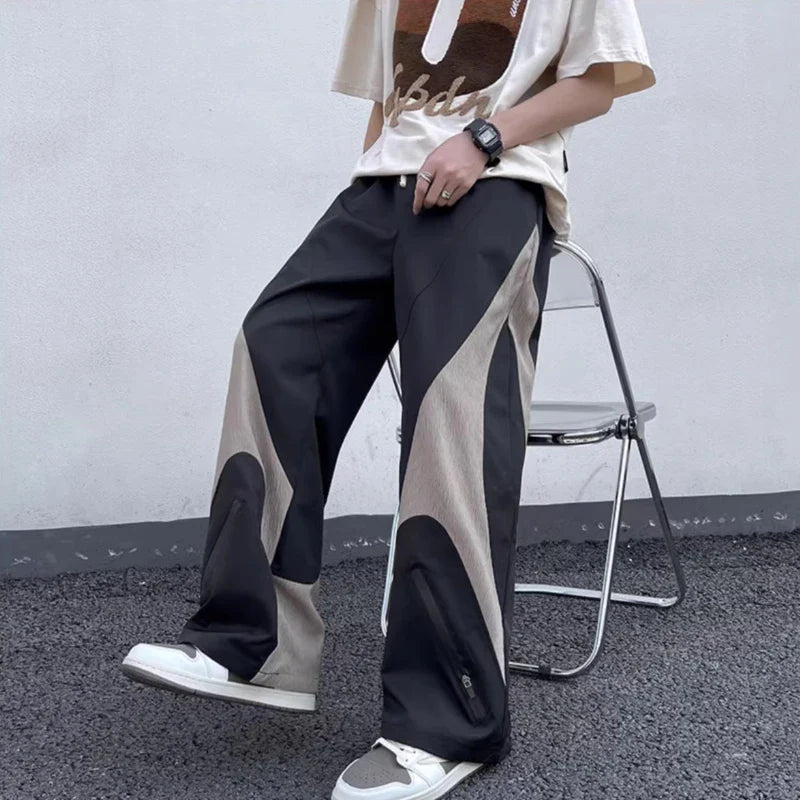 Cool Panelled Baggy Summer Pants