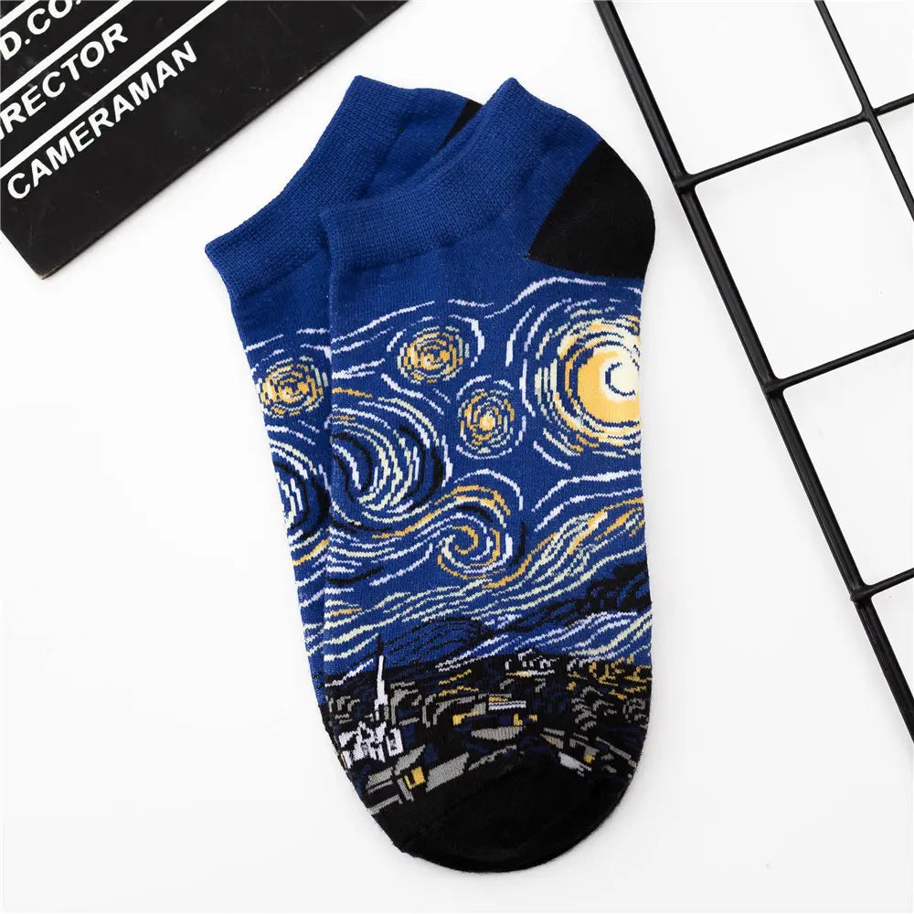 Artistic Retro World Famous Short Socks
