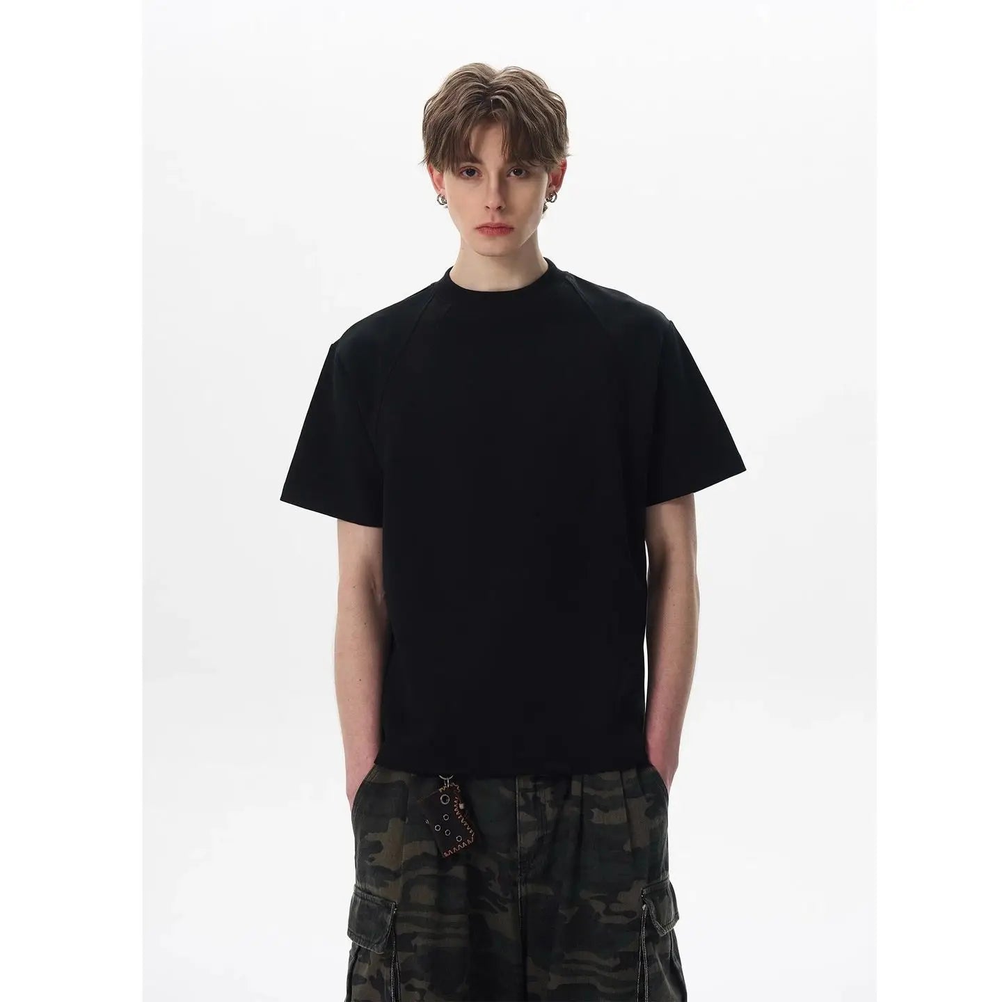 Space Cotton Stitched Box Fit T-Shirt