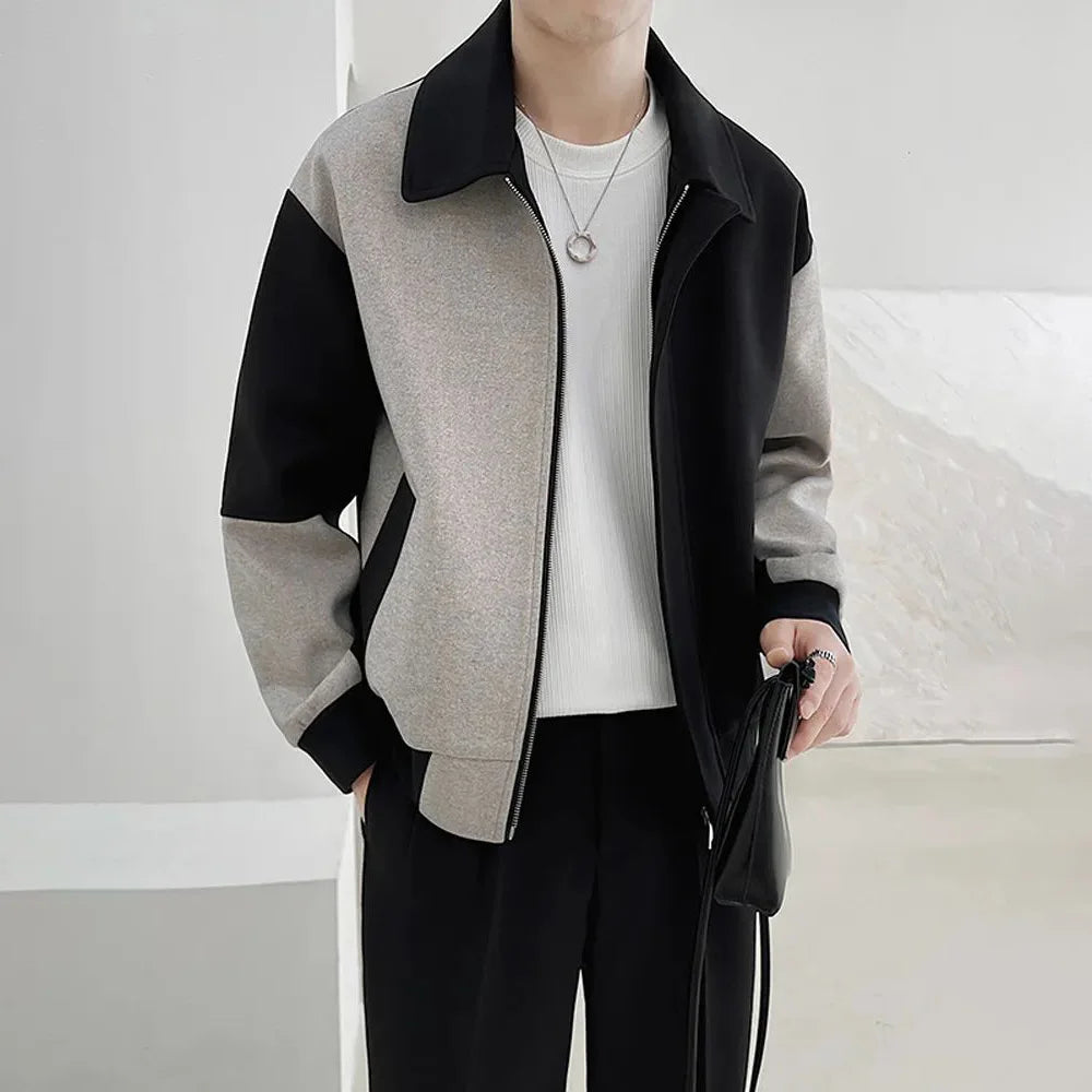 Autumn Contrast Color Casual Business Jacket