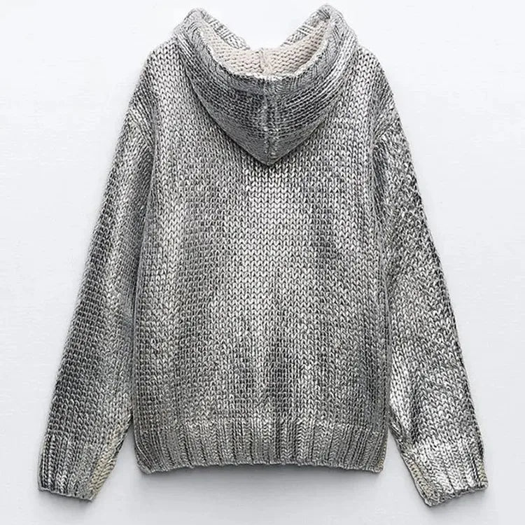 Metal Fragment Unique Round Neck SweatShirt
