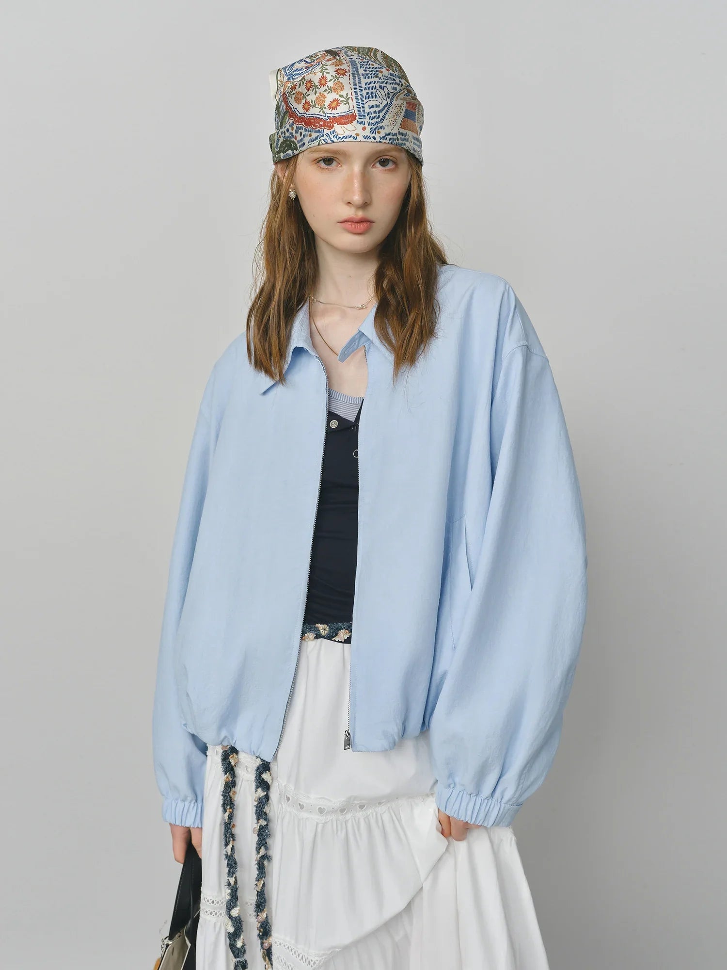 Chaqueta de mujer estilo granero francés de larga duración