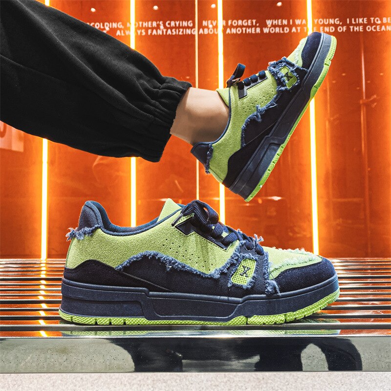 Retro Stitching Denim Shoes
