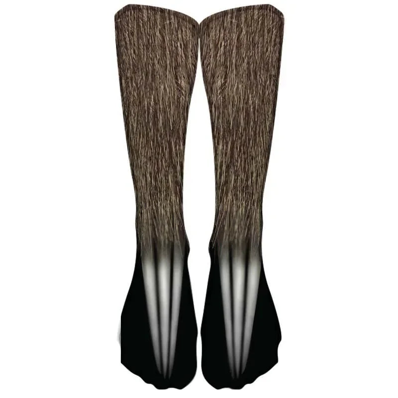 Funny Leopard Tiger 3D Simulation Socks