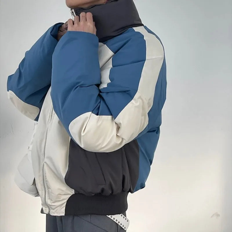 Vintage Patchwork Cotton Padded Winter Jacket