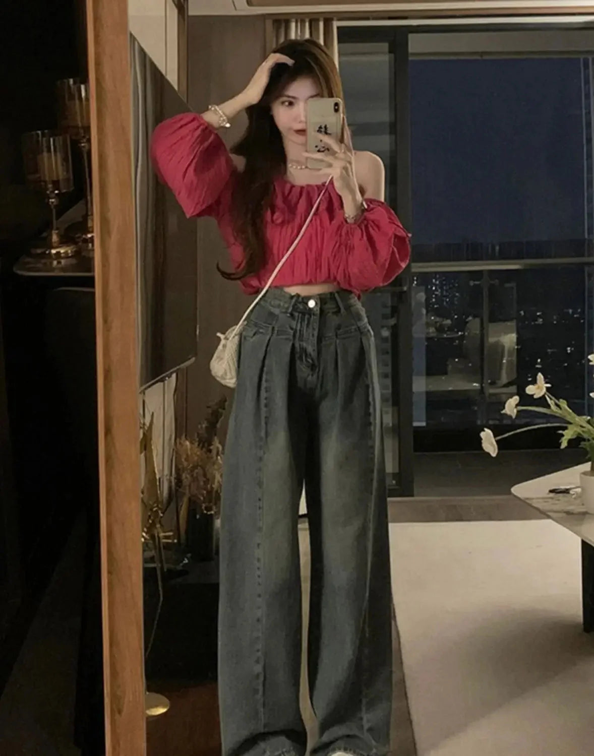 Vintage High Waist Black Emo Jeans