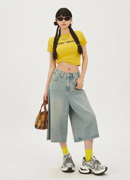 Y2K 2000s Blue Women's Punk Jorts
