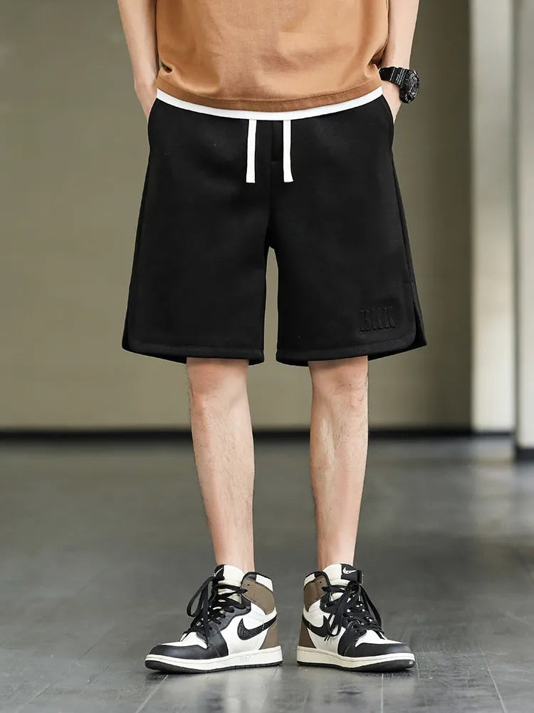 Baggy sweatshorts met trekkoord