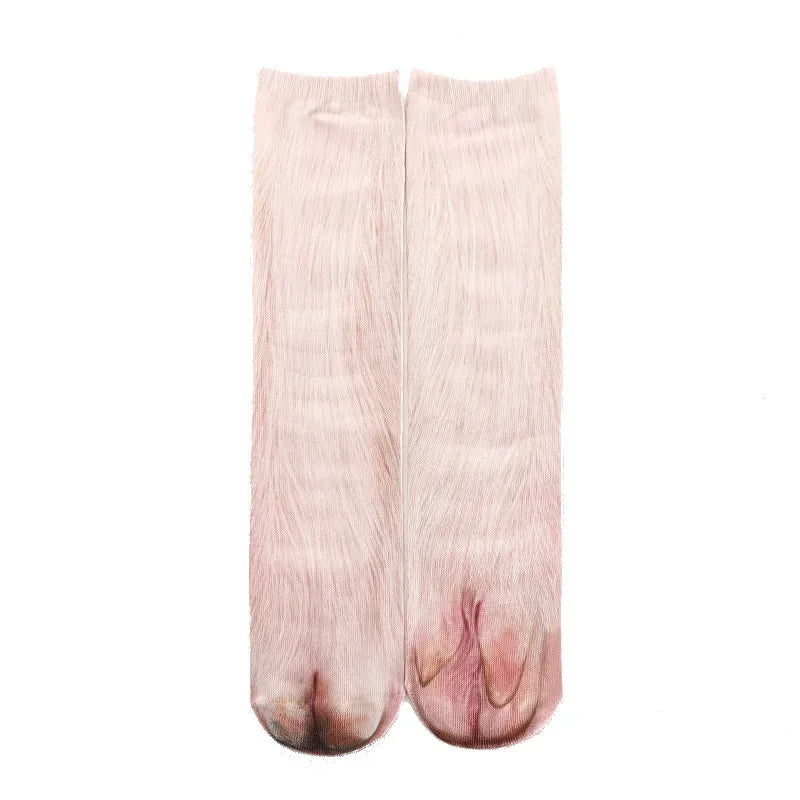 Funny Leopard Tiger 3D Simulation Socks