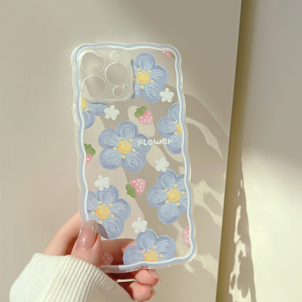 Flowers & Strawberries iPhone Case